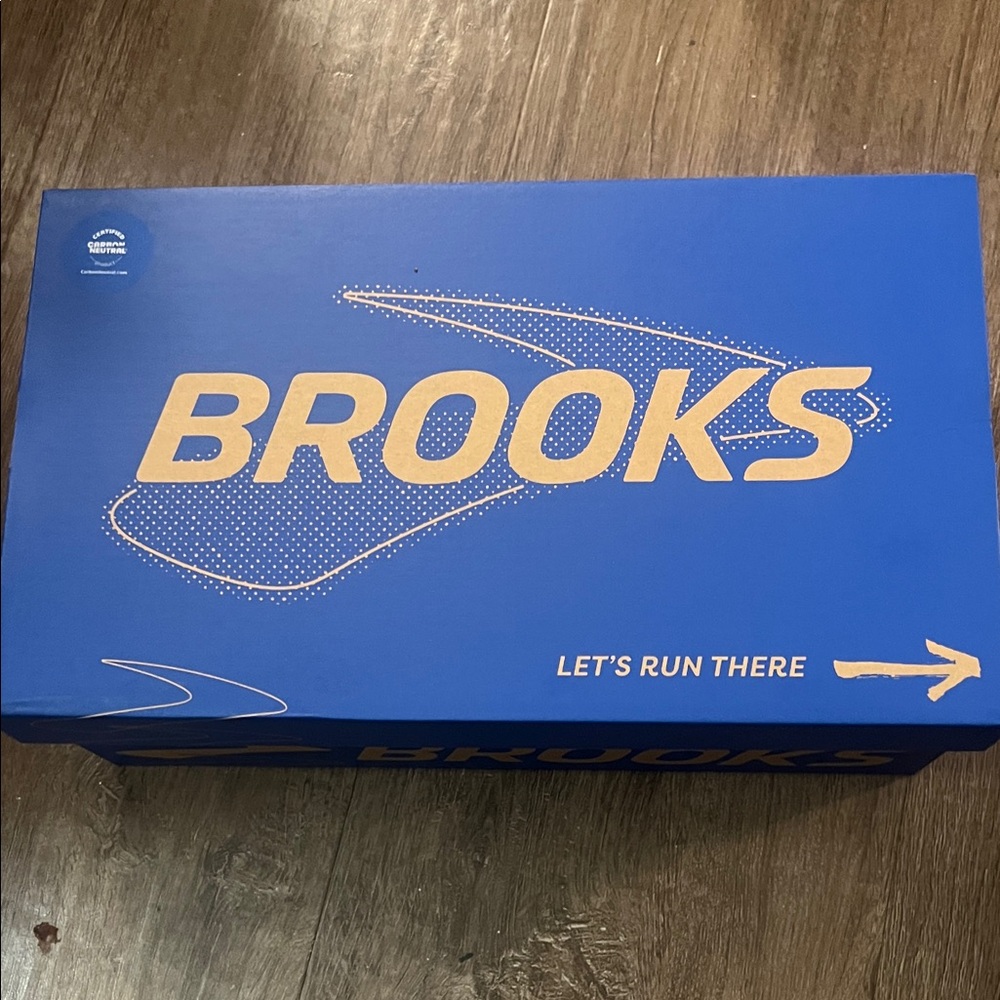 Brooks Blue and Yellow Shoe Box